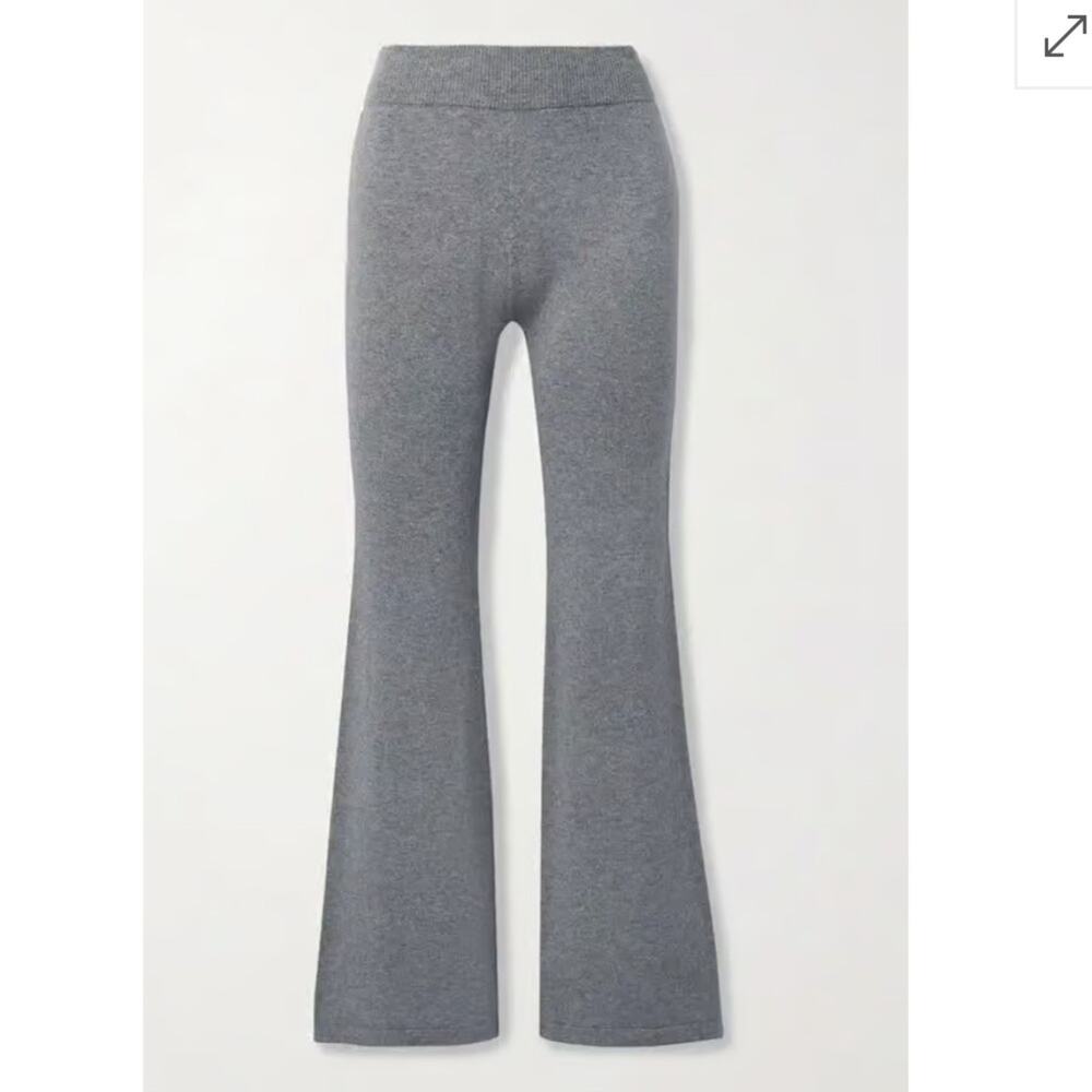 I love Mr. Mittens Melange flared knit pants wool cashmere blend RARE flare XS/S